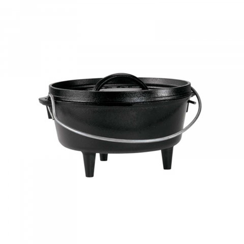 VASE DE GĂTIT - Ceaun din fonta cu capac - cuptor olandez Lodge 20 cm 1,9 litri L-8CO3