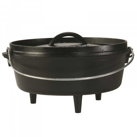 VASE DE GĂTIT - Ceaun din fonta cu capac - cuptor olandez Lodge 25,4 cm 3,7 litri L-10CO3