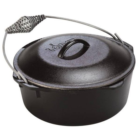 Ceaun din fonta cu capac - cuptor olandez Lodge 25,4 cm 4,7 litri L-8DO3 [1]