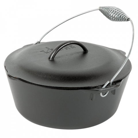VASE DE GĂTIT - Ceaun din fonta cu capac - cuptor olandez Lodge 30 cm 6,7 litri L-10DO3