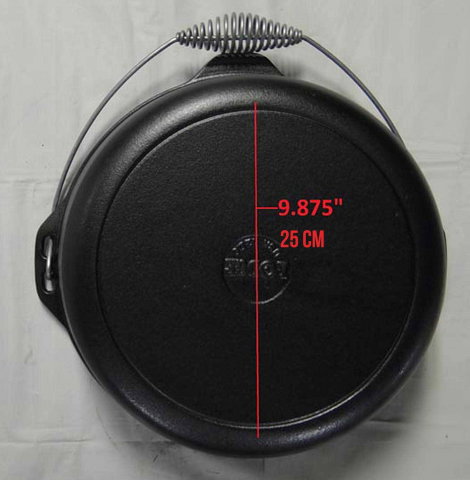 Ceaun din fonta cu capac - cuptor olandez Lodge 33 cm 8,5 litri L-12DO3 [19]