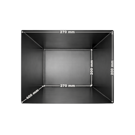 Corp cuptor metalic din tablă decapată 270x200x400 mm [1]