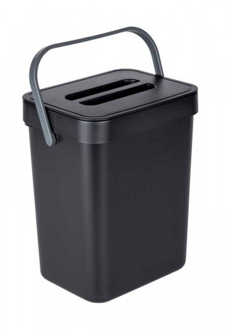 UZ GOSPODĂRESC - Cos de gunoi cu maner Tago 5 litri Wenko Black Outdoor Kitchen 55027100