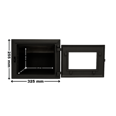 CUPTOR CU UȘĂ DIN FONTĂ 325 x 255 mm [2]