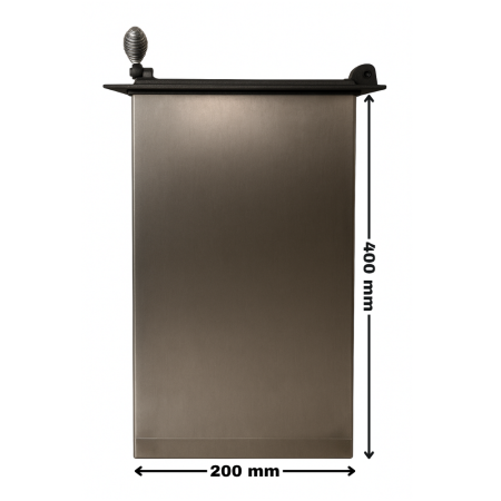 CUPTOR CU UȘĂ DIN FONTĂ 325 x 255 mm + TERMOMETRU 300 GRADE [2]
