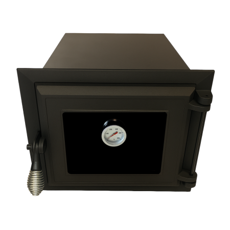 Uși de cuptor - CUPTOR CU UȘĂ DIN FONTĂ 400 x 320 mm + TERMOMETRU 500 GRADE