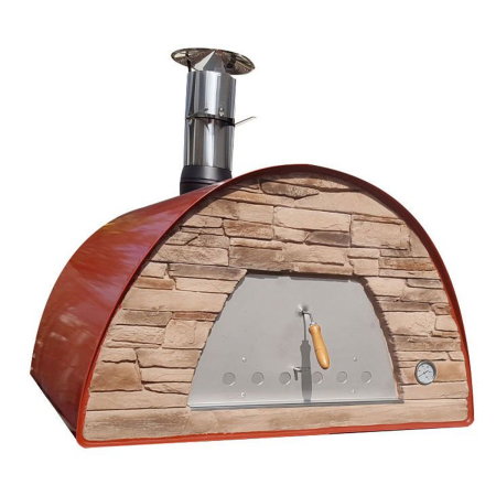 Cuptoare de pizza - Cuptor traditional pentru pizza pe lemne Maximus Arena rosu