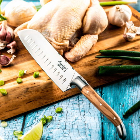 Cutit Santoku Laguiole Style de Vie Luxury Line SANTOLIJFLAG [3]