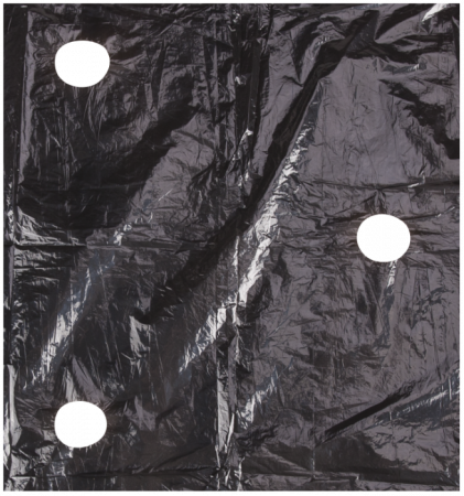 PRODUSE PENTRU GRĂDINARIT - FOLIE MULCIRE NEAGRA PERFORATA, 2 M LATIME, 22.5 GR