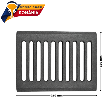 Grătar cenușar din fontă 210 x 160 x 8 mm [1]