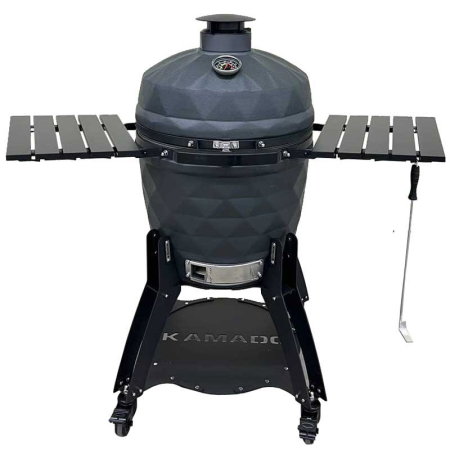 Grătare pe cărbuni - Gratar ceramic pe carbuni Kamado Brenton Black Diamond 56 cm 22 inci BRNT64