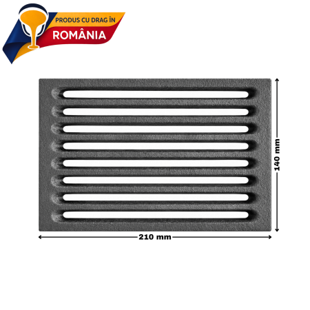 GRĂTAR DIN FONTĂ 210 x 140 x 15 mm [1]