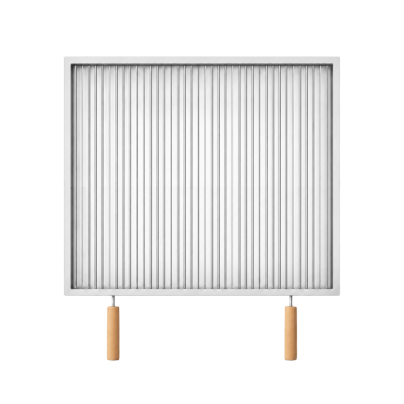 Grătare din inox - Grătar inox 590 x 590 mm, bară 8 mm, mânere detașabile - Standard