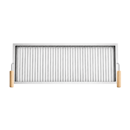 Grătare din inox - Grătar inox 630 x 330 mm, bară 6 mm, mânere fixe - Standard