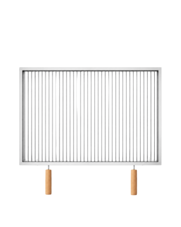 Grătare din inox - Grătar inox 740 x 620 mm, bară 8 mm, mânere detașabile