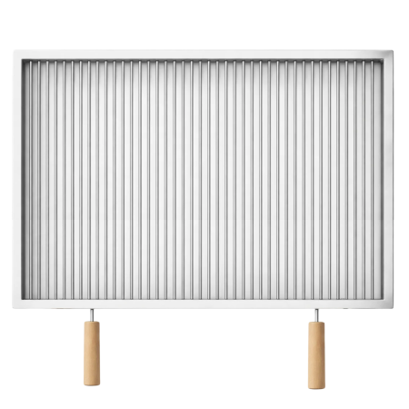 Grătare din inox - Grătar inox 750 x 650 mm, bară 8 mm, mânere detașabile - Standard
