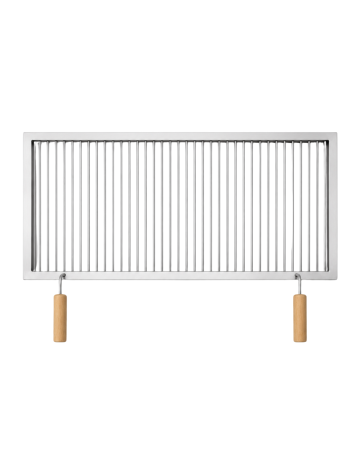 Grătar inox 760 x 450 mm, bară 8 mm, mânere fixe - Standard [0]
