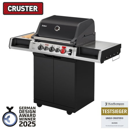 GRĂTARE DE GRĂDINĂ - Gratar pe gaz, 3 arzatoare inox, arzator infrarosu ajustabil, grile fonta, Enders Uniq 3 IK Cruster 870033