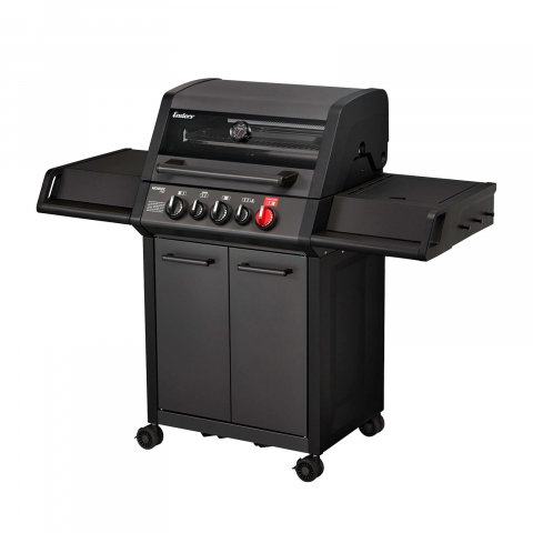 GRĂTARE DE GRĂDINĂ - Gratar pe gaz, 3 arzatoare inox, arzator infrarosu, grile fonta, Enders Monroe Pro 3 SIK Turbo, 838133 grafit mat