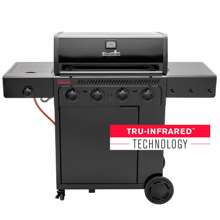 GRĂTARE DE GRĂDINĂ - Gratar pe gaz Char-Broil Essential 4 G cu 4 arzatoare, grile din fonta, TRU-Infrared 140235