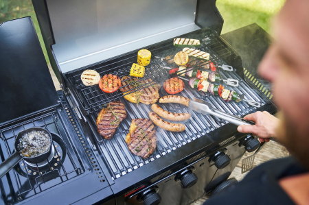 Gratar pe gaz Char-Broil Essential 4 G cu 4 arzatoare, grile din fonta, TRU-Infrared 140235 [14]