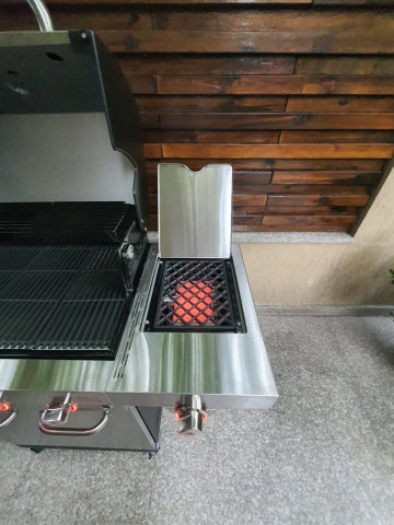 Gratar pe gaz din inox Char-Broil Professional Pro S 3, grile din fonta, sear burner, TRU-Infrared 140920 [12]