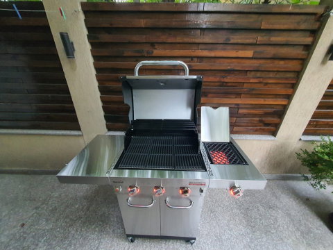 Gratar pe gaz din inox Char-Broil Professional Pro S 3, grile din fonta, sear burner, TRU-Infrared 140920 [14]