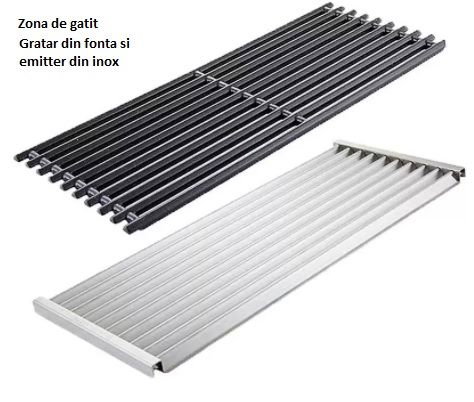 Gratar pe gaz din inox Char-Broil Professional Pro S 3, grile din fonta, sear burner, TRU-Infrared 140920 [8]