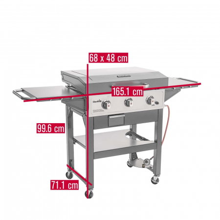 Gratar pe gaz tip plancha cu 3 arzatoare Char-Broil Griddle 3400 140999 [6]