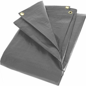 Prelata impermeabila cu inele 150 gr/mp dimensiune 8 x 12 m, gri [0]