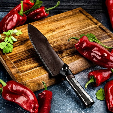Husa din piele pentru cutitul bucatarului 21,5 cm Forged Leer1Koksmes [2]