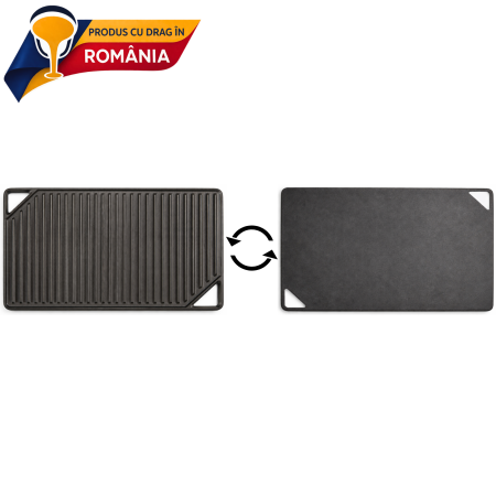 PLACĂ REVERSIBILĂ DIN FONTĂ 520 x 330 mm [1]