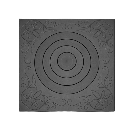 PLITE DIN FONTĂ - plita-fonta-decorativa-model-flori-400x420-mm