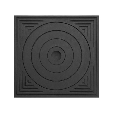 PLITE DIN FONTĂ - plita-fonta-soba-cu-ochiuri-concentrice 530x560 mm