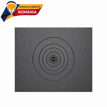 PRODUS ÎN ROMÂNIA - Plită din fontă 700 x 600 mm cu un ochi central