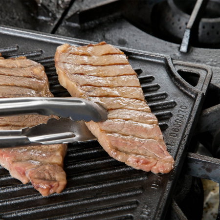 Plita din fonta cu 2 fete neteda si grill Lodge 42,5 x 24 cm L-DP3 [12]