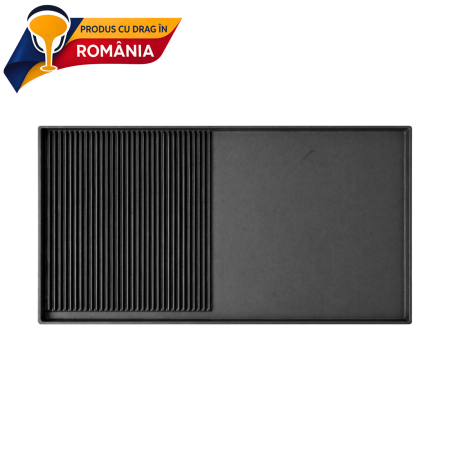 PRODUS ÎN ROMÂNIA - PLITĂ DIN FONTĂ MIXTĂ CU BORDURĂ 695 x 390 mm