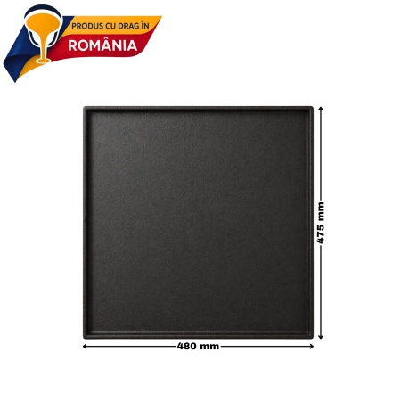 PLITĂ DIN FONTĂ NETEDĂ CU BORDURĂ 480 x 475 mm [1]