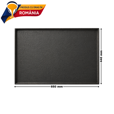 PLITĂ DIN FONTĂ NETEDĂ CU BORDURĂ 650 x 440 mm [1]