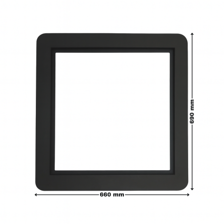 PLITĂ DIN FONTĂ + RAMĂ 690mm L x 660 mm l, 20 mm grosime [2]