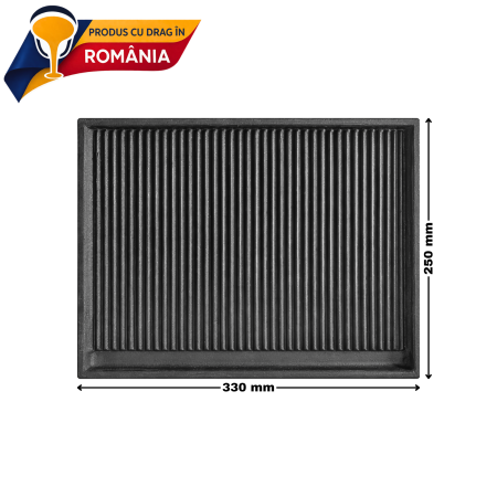 Plită din fontă striată 330 x 250 mm [1]
