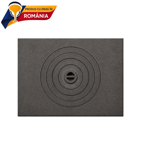 PLITE DIN FONTĂ - PLITĂ MARE CU OCHI CENTRAL 640 x 475 mm