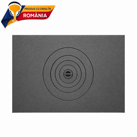PRODUS ÎN ROMÂNIA - Plită tip placă din fontă cu un ochi 620 x 580 mm