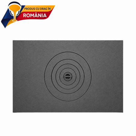 PRODUS ÎN ROMÂNIA - Plită tip placă din fontă cu un ochi 680 x 470 mm