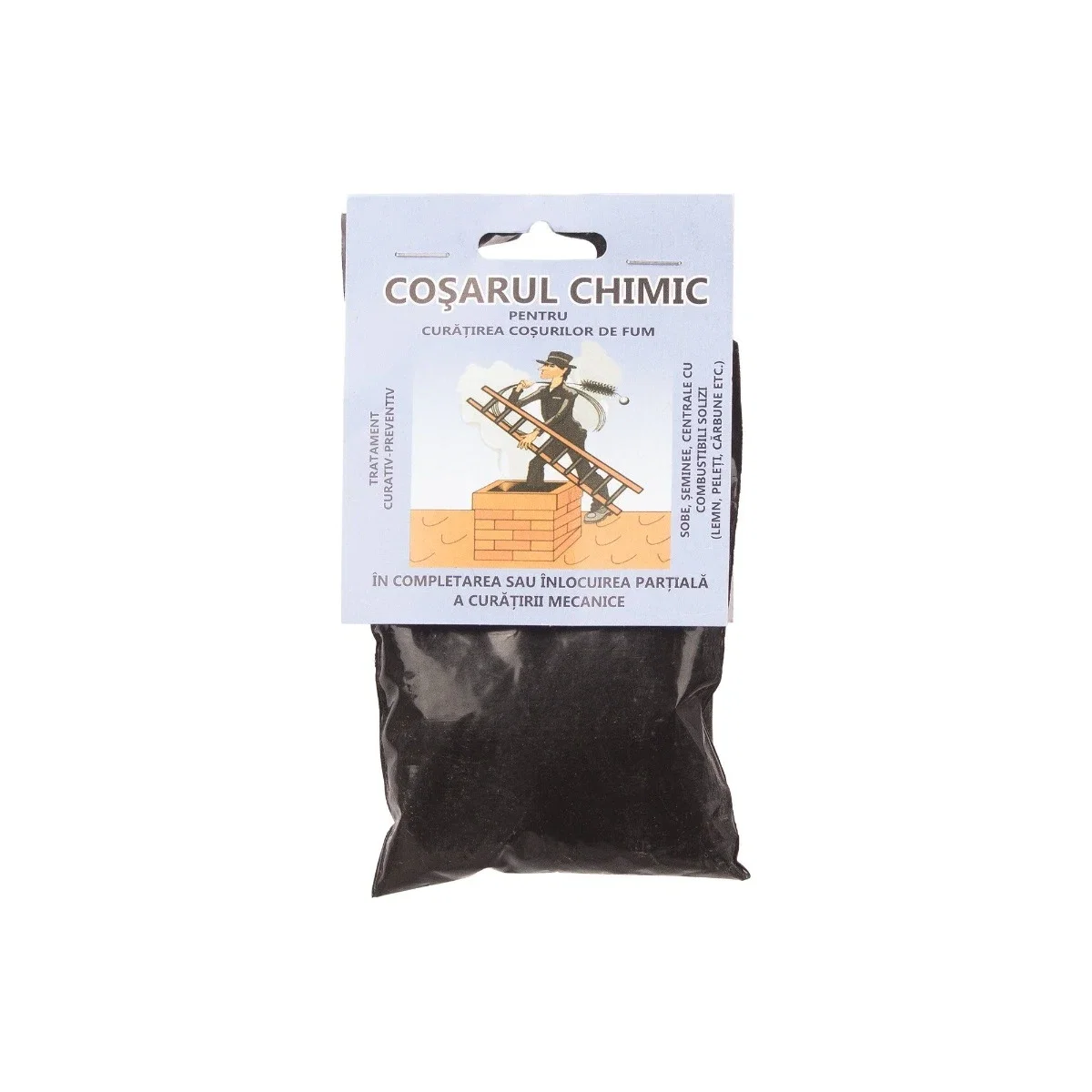 Praf de curățare coș de fum și horn - coșarul chimic, 250 g
