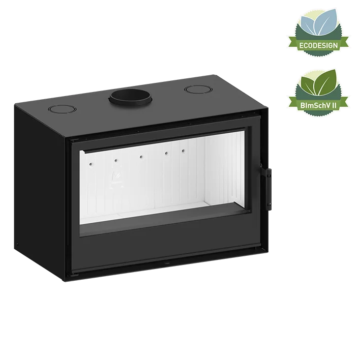 SOBE ȘI ȘEMINEE - Șemineu Hitze CUBO 800 – 80×54, 8kW