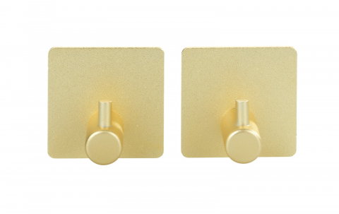 UZ GOSPODĂRESC - Set 2 bucati carlige Wenko Aluminium Ureo auriu mat 54860100
