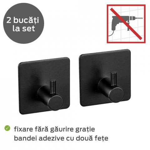 Set 2 carlige patrate Ureo Wenko Black Outdoor Kitchen 55009100 [3]