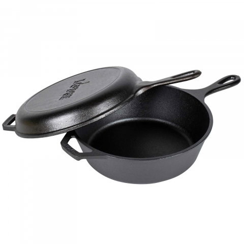 VASE DE GĂTIT - Set 2 tigai din fonta cu maner Lodge Combo Cooker 26 cm L-LCC3