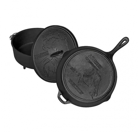 Vase pentru gătit din fontă - SET 3 PIESE DIN FONTA NATIONAL PARKS CAMP CHEF CC-CBOX100